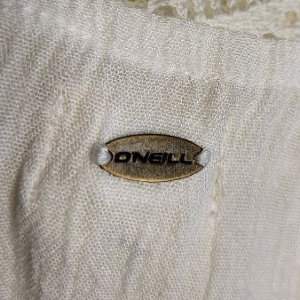 O'NEILL Swim Coverup Sheer White Tank Dress Size L - Large - Picture 6 of 7